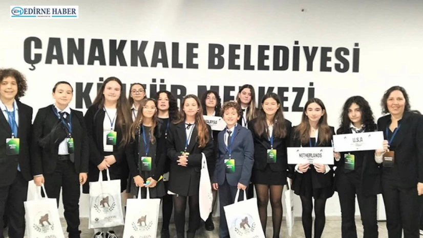 TED Edirne Koleji öğrencilerinden TroyMUN'da büyük başarı