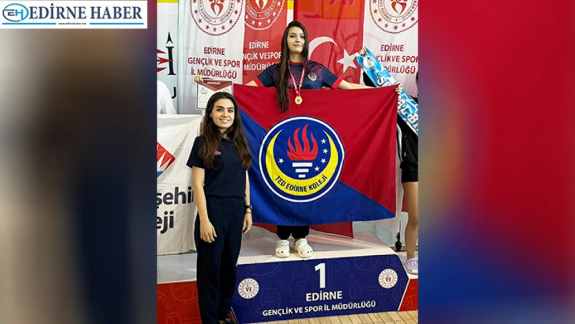 TED Edirne Koleji öğrencisi Elçin Çınarkök'ten büyük başarı