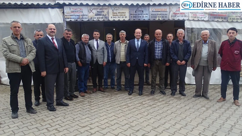 Tekirdağ Tarım ve Orman Müdürü Öcal, çiftçilerle bir araya geldi