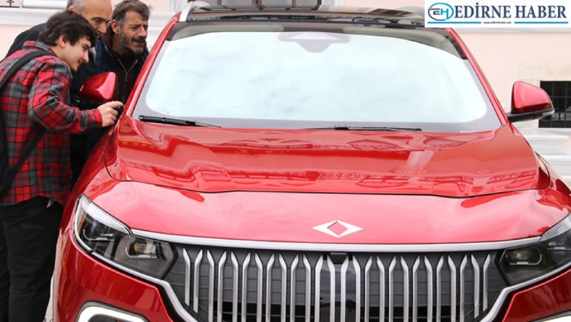 Türkiye'nin yerli otomobili Togg, Tekirdağ'da tanıtıldı