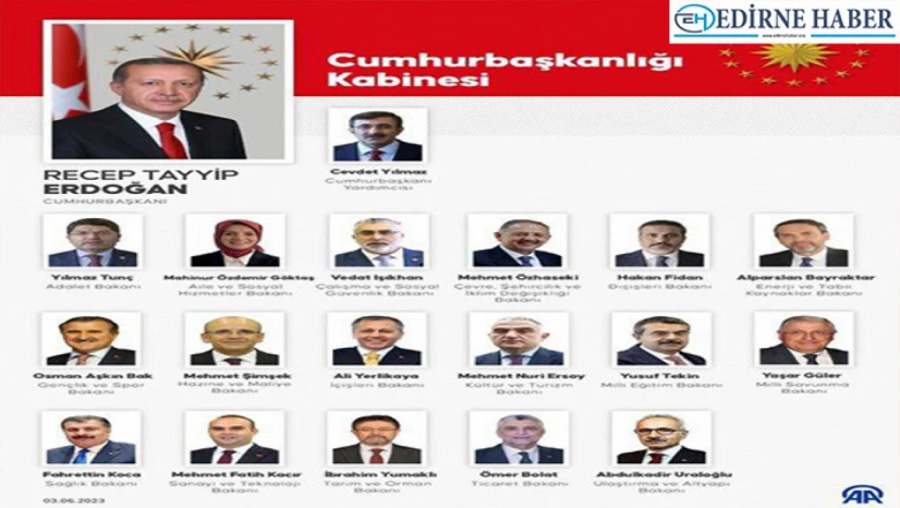 Türkiye Yüzyılı bakanları belli oldu