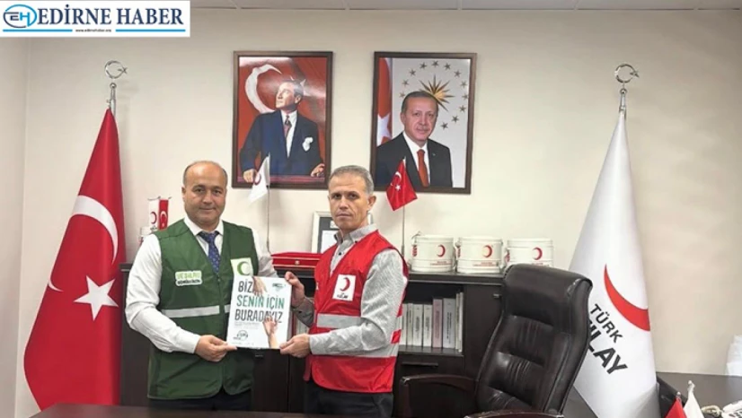 Yeşilay Edirne Şubesi'nden Kızılay'a ziyaret