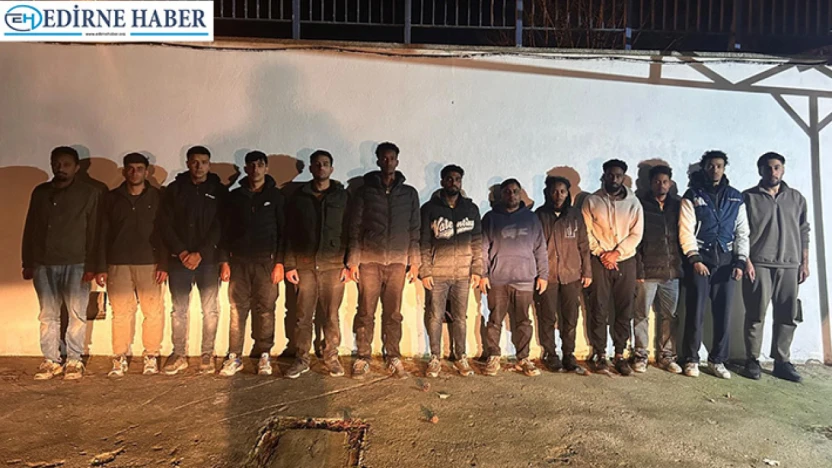 16 düzensiz göçmen yakalandı