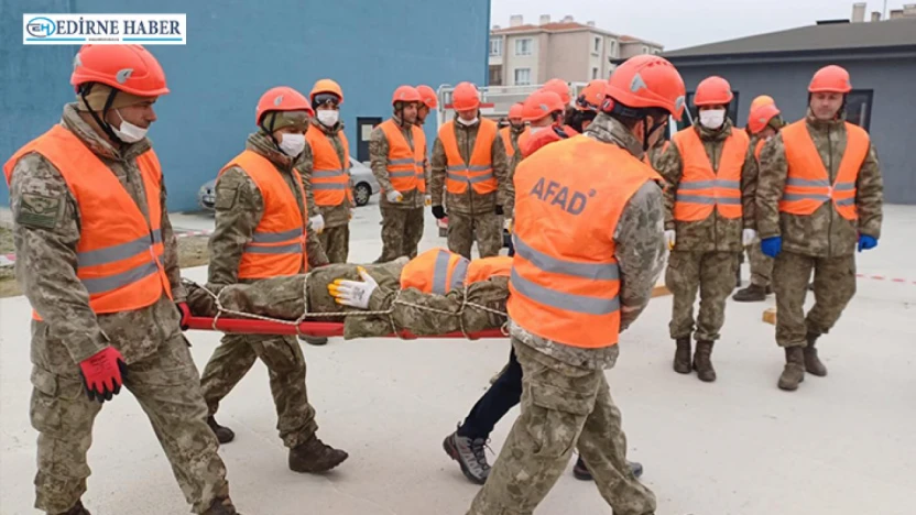 AFAD'dan Keşan'da arama kurtarma tatbikatı
