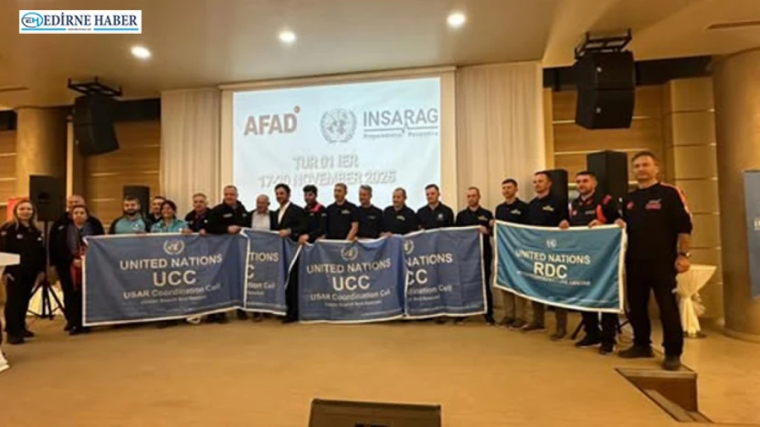 AFAD Edirne Ekibi, INSARAG sınavından başarıyla geçti