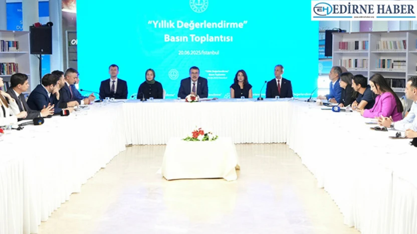 Bakan tekin, 'yıllık değerlendirme basın toplantısı' düzenledi