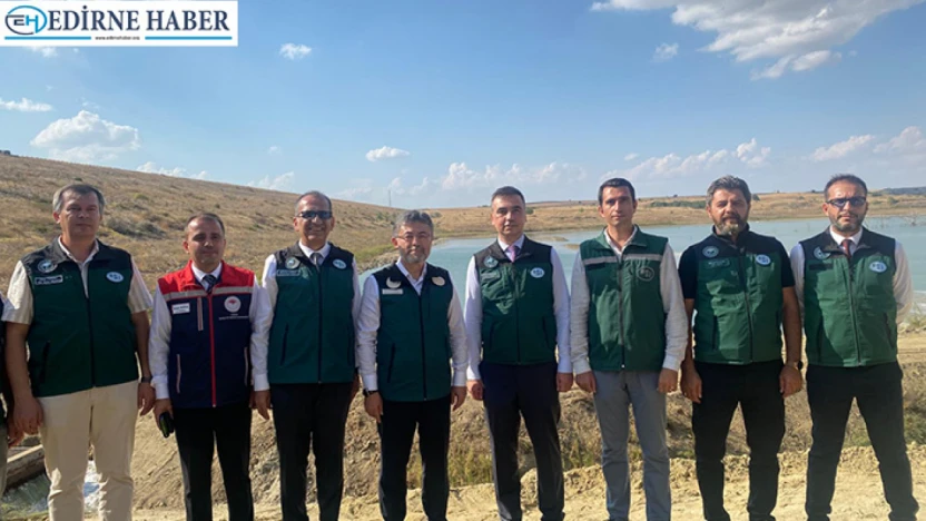 Çakmak Barajı'na Meriç'ten su aktarılmaya başlandı