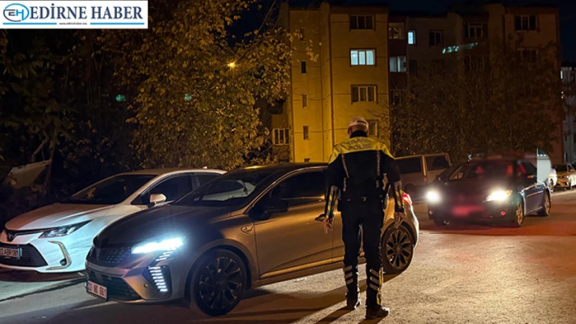 Edirne polisinden şok uygulama: Kural ihlaline geçit verilmedi