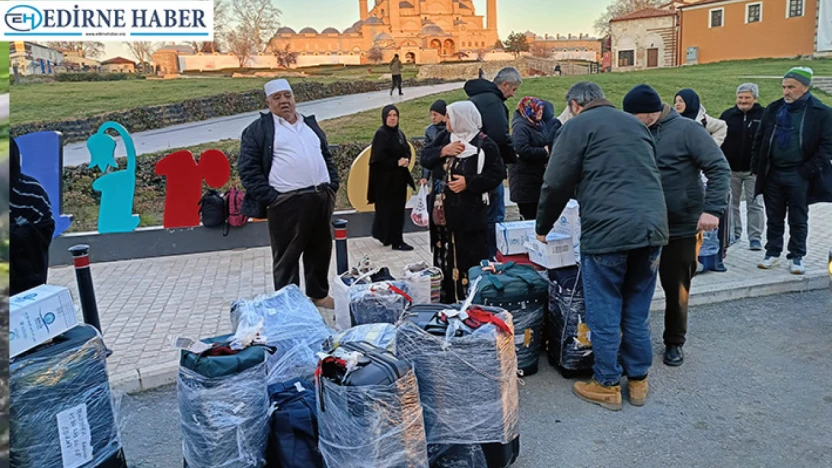 Edirneli umreciler kutsal topraklardan döndü