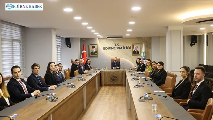 Eğitimlerini tamamlayan 19 diplomat adayı Edirne'de