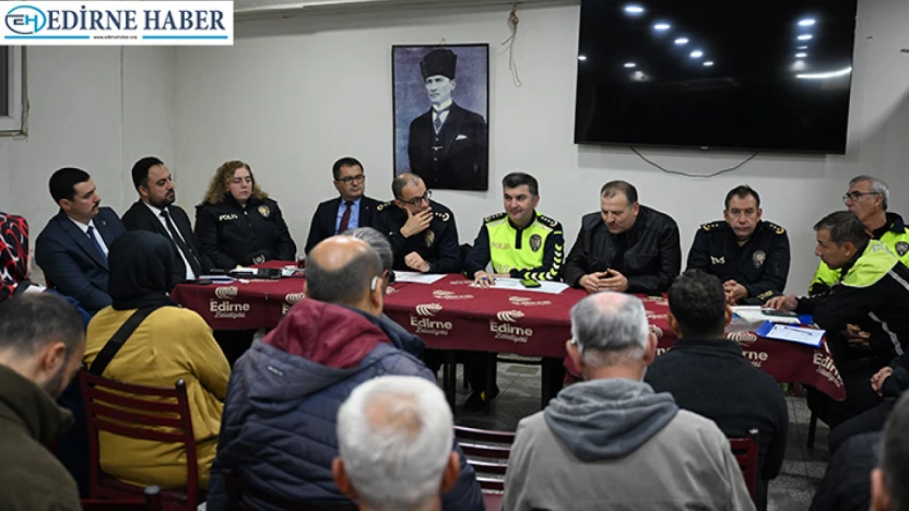 Emniyet Müdürü Ayhan, Huzur Toplantısı'nda vatandaşlarla bir araya geldi