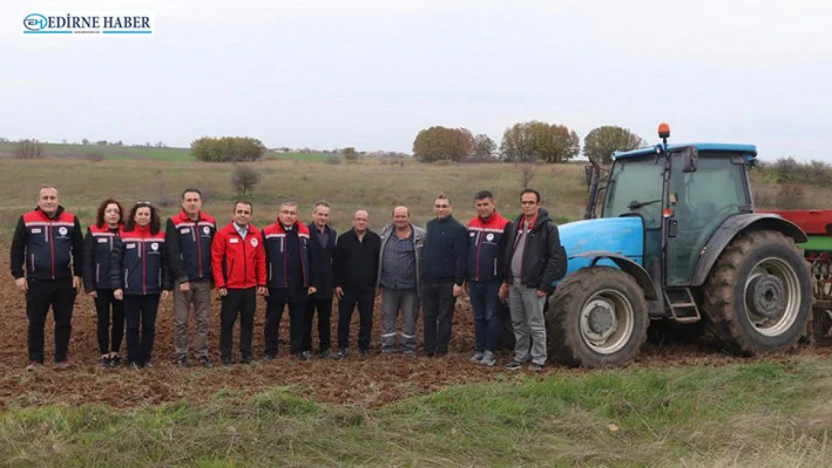 Havsa'da 500 dekarlık suni mera üretime açıldı