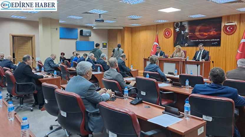 İl Genel Meclisi Toplantı başlıkları Enez'in İmar Sorunları ve TMO Alımları