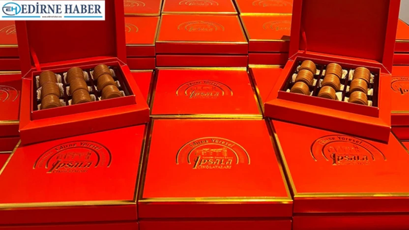 İpsalalı kadınlar öğretmenlere özel çikolata paketleri hazırladı