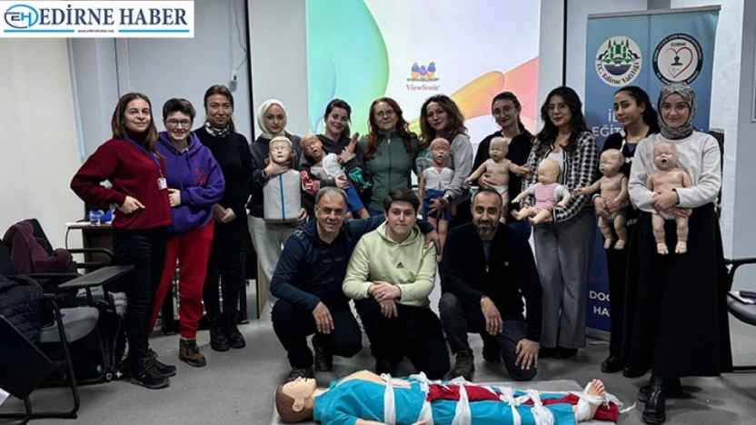 İYEMER'den Edirne'de kapsamlı ilk yardım seferberliği