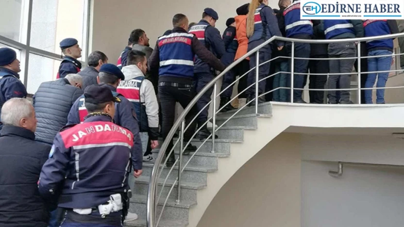 Jandarmadan organize suç örgütüne operasyonda 14 kişi tutuklandı