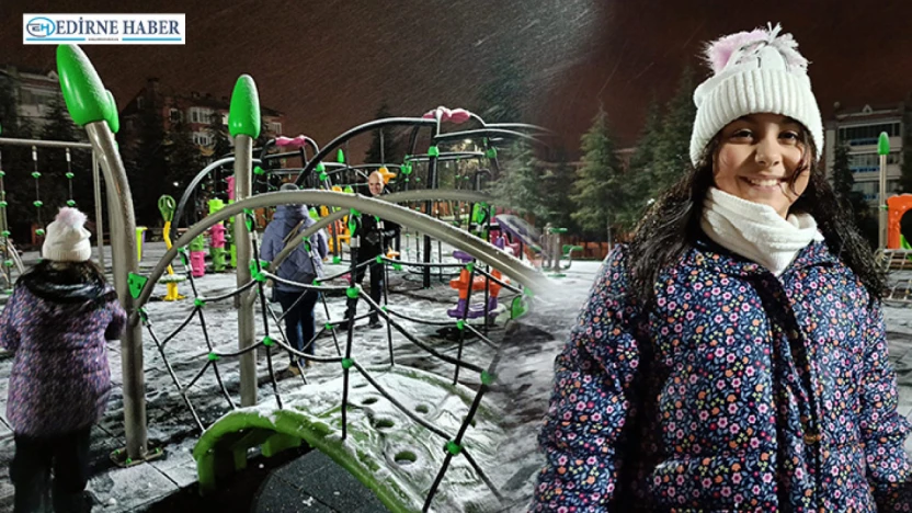 Kar yağışı en çok çocukları sevindirdi