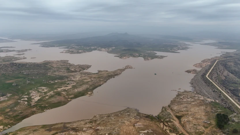 Kayalıköy Barajı yağışlarla doldu: Su seviyesi yüzde 26'ya yükseldi