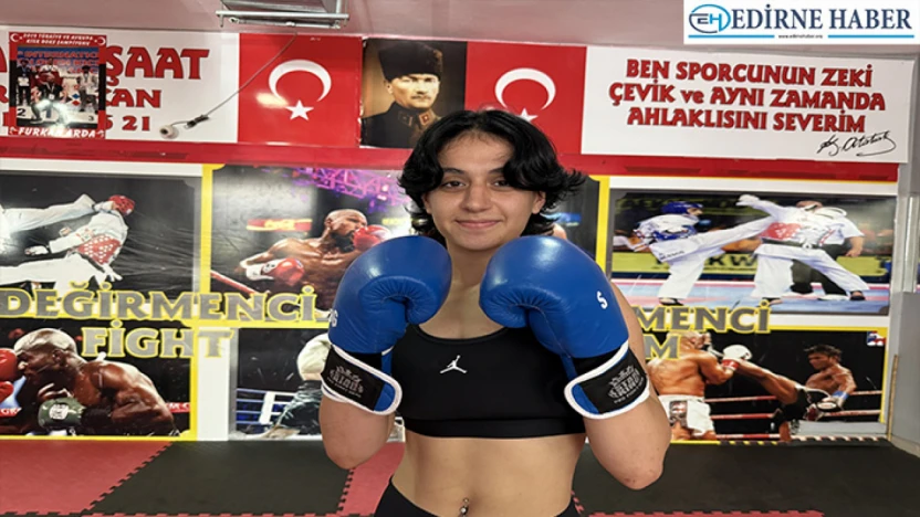 Kilo vermek için başladığı kick boksta Avrupa şampiyonluğunu hedefliyor