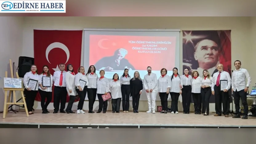 Meriç'te Öğretmenler Günü'nü Halk Korosu Taçlandırdı
