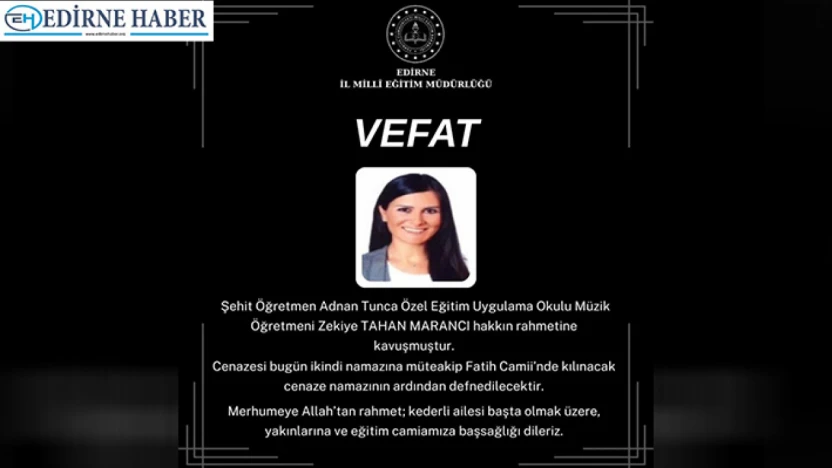 Müzik Öğretmeni hastalığa yenik düştü