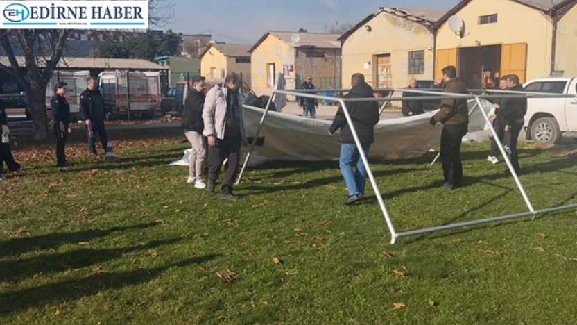 Personellere sahada afet eğitimi