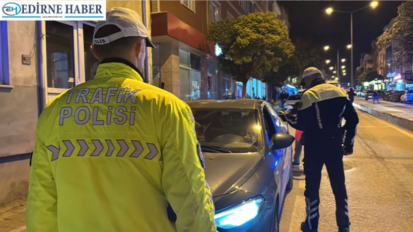 Polis ekiplerinden trafik denetimi