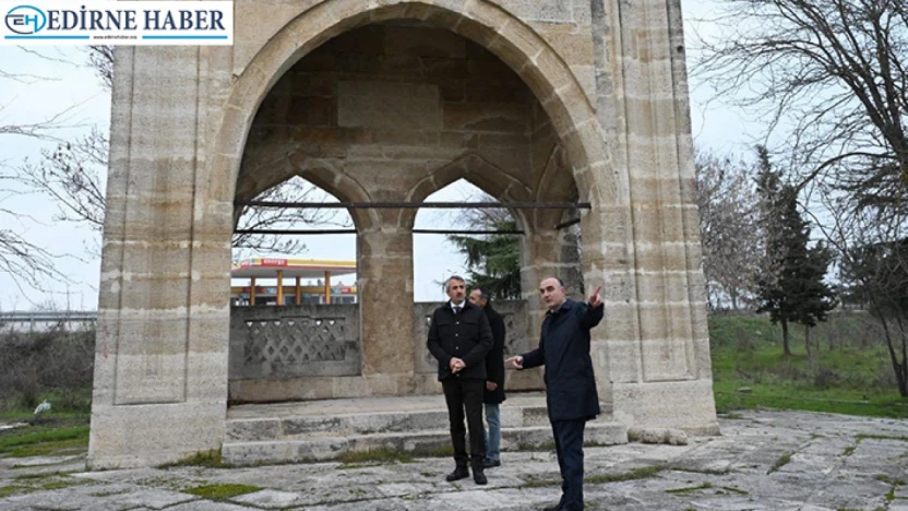 Seferşah Köprüsü'nün kalıntılarının bulunduğu alan ok meydanı ve yağlı güreş sahası olacak