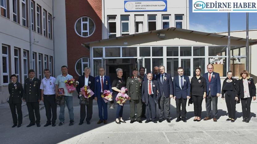 Şehit Üsteğmen Yıldırım, adının yaşatıldığı okulda anıldı