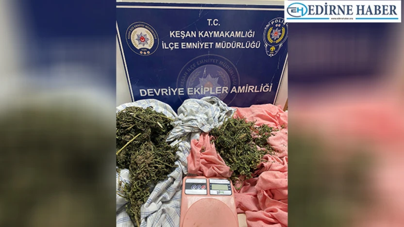 Şüpheli şahsın üzerinde 695,80 gram uyuşturucu madde bulundu