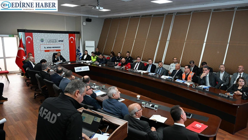 TAMP Edirne Afet Müdahale Planı Toplantısı gerçekleştirildi