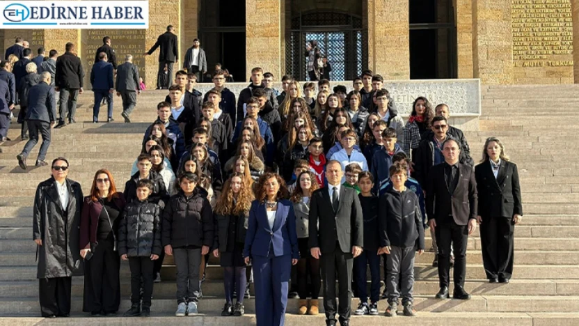 TED Edirne Koleji öğrencilerinden Ankara'da tarihi gezi