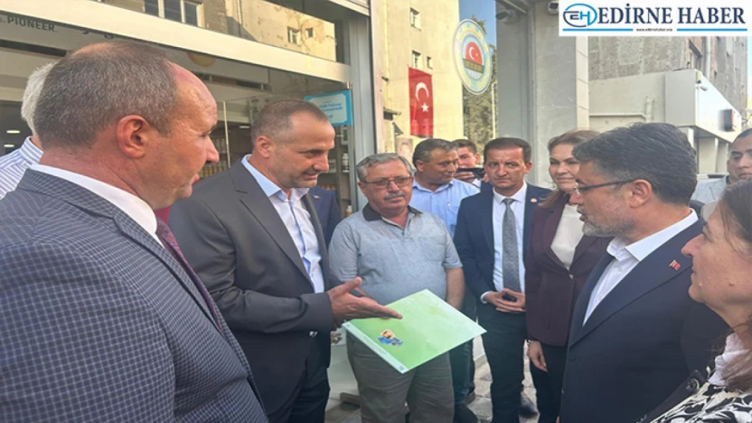 Uzunköprülü çiftçilerin sorun dosyası Bakan Yumaklı'ya sunuldu