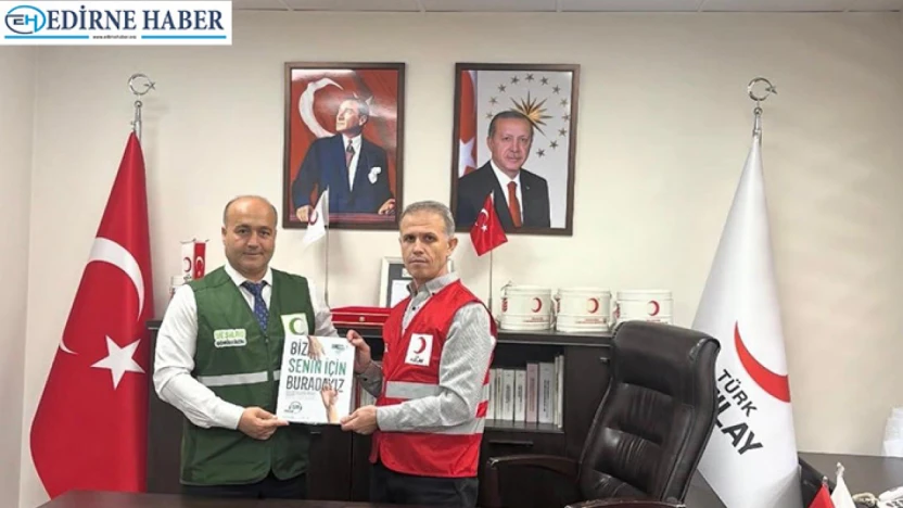Yeşilay Edirne Şubesi'nden Kızılay'a ziyaret