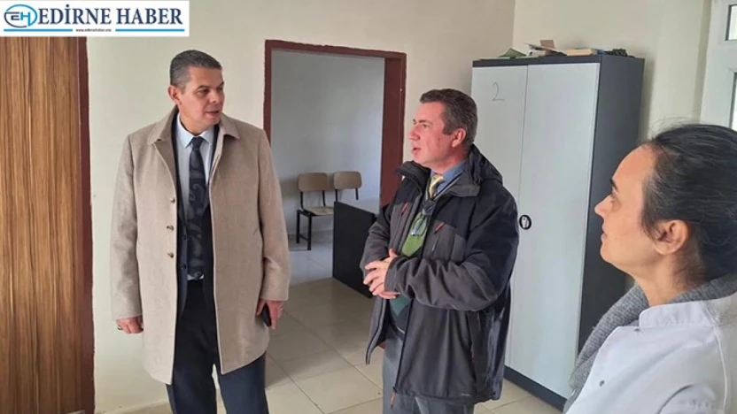 Yıldırım, Lalapaşa Devlet Hastanesi ve Köy Sağlık Evinde Çalışmaları Yerinde İnceledi