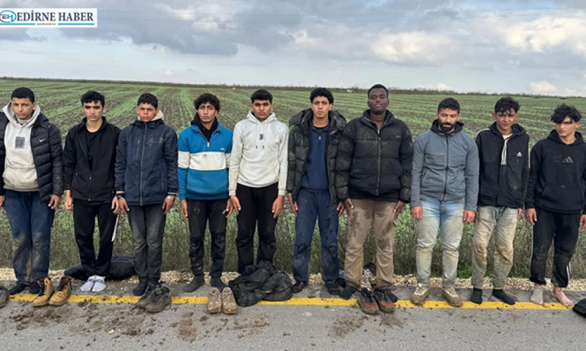 10 düzensiz göçmen yakalandı