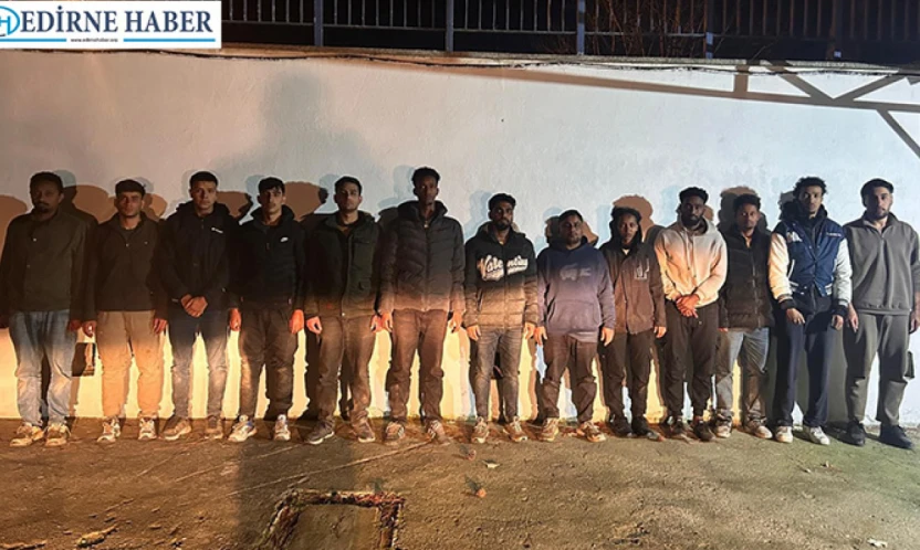 16 düzensiz göçmen yakalandı