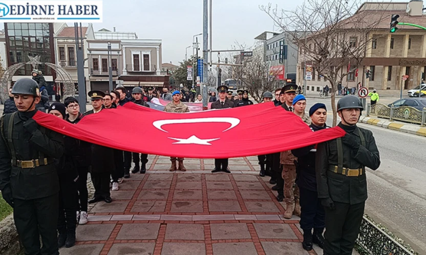 Atatürk'ün Edirne'ye gelişinin 95. yıldönümü coşkuyla kutlandı