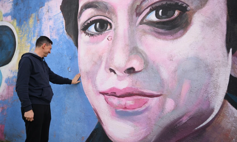 Baba Minguzzi oğlunun portresini görmek için Edirne'ye geldi