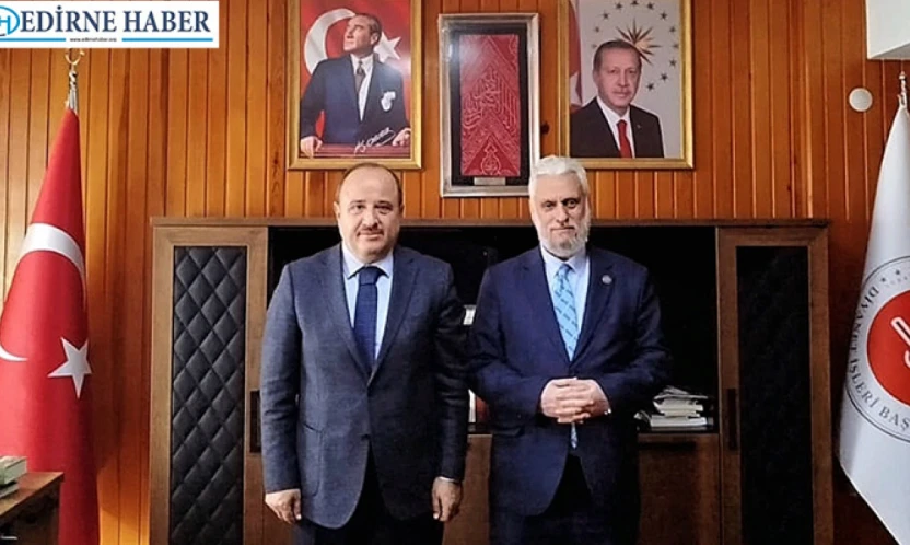 Bulgaristan Başmüftüsü Aliş'ten Edirne Müftülüğüne ziyaret