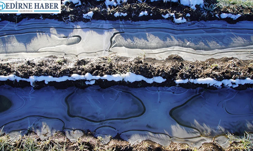Edirne'de dondurucu soğuk: Kent buz tuttu
