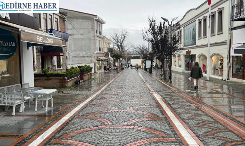 Edirne'de yağmur etkili oldu