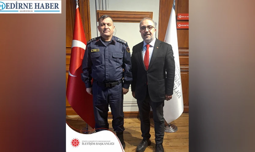 Edirne İl Jandarma Komutanı Ermiş'ten İletişim Başkanlığı'na Ziyaret