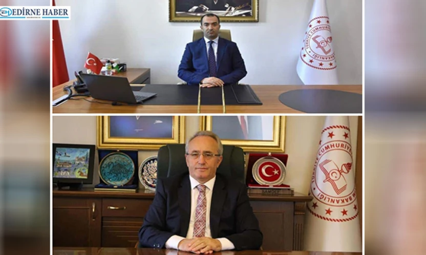 Edirne Milli Eğitim'de bayrak değişimi