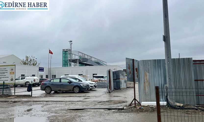 Edirne'nin yeni garı görünmeye başladı