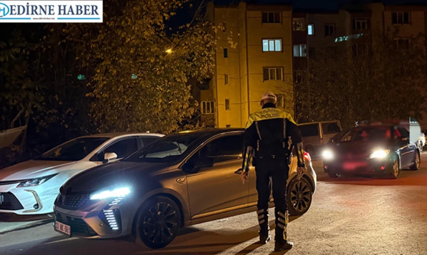 Edirne polisinden şok uygulama: Kural ihlaline geçit verilmedi