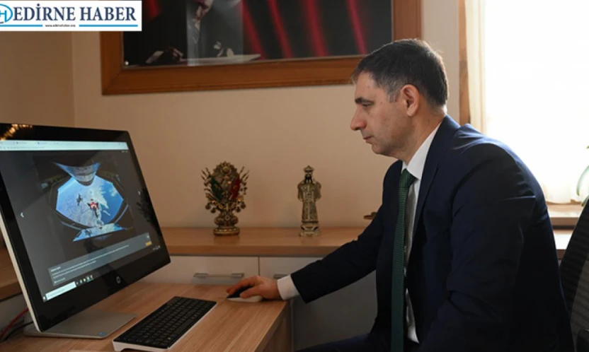 Edirne Vakıflar Bölge Müdürü Saraç, 'Yılın Kareleri'ni oyladı