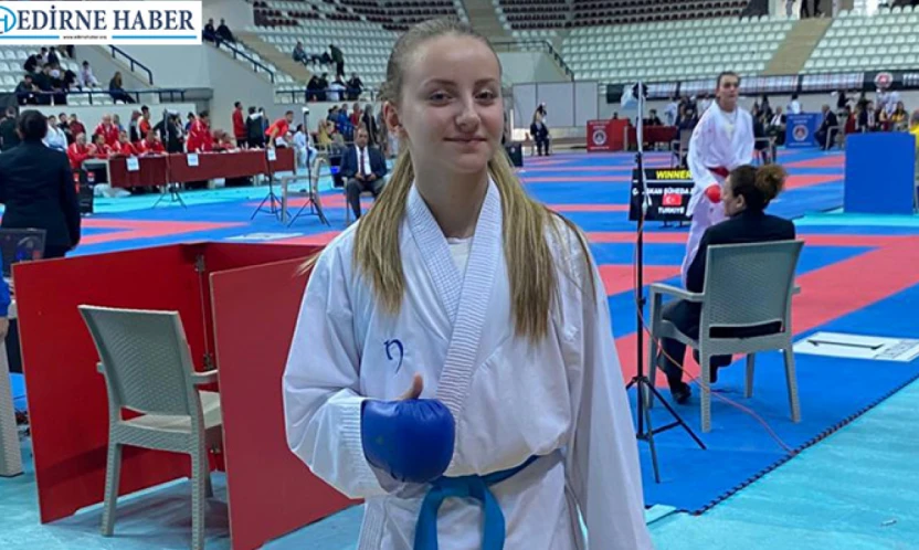 Edirneli sporcu Türkiye Karate Milli Takımı'na seçildi