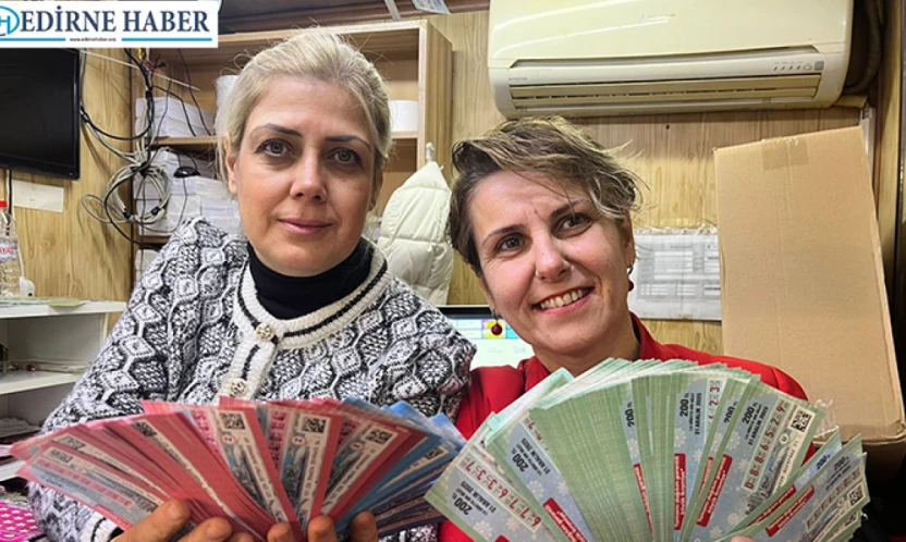 Edirneliler şansa koştu çeyrek bilete yoğun ilgi