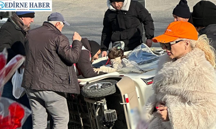 Elektrikli bisiklet devrildi